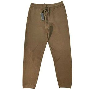 Monrow Brown Knit Jogger Pull On Sweatpants Size Large NWT